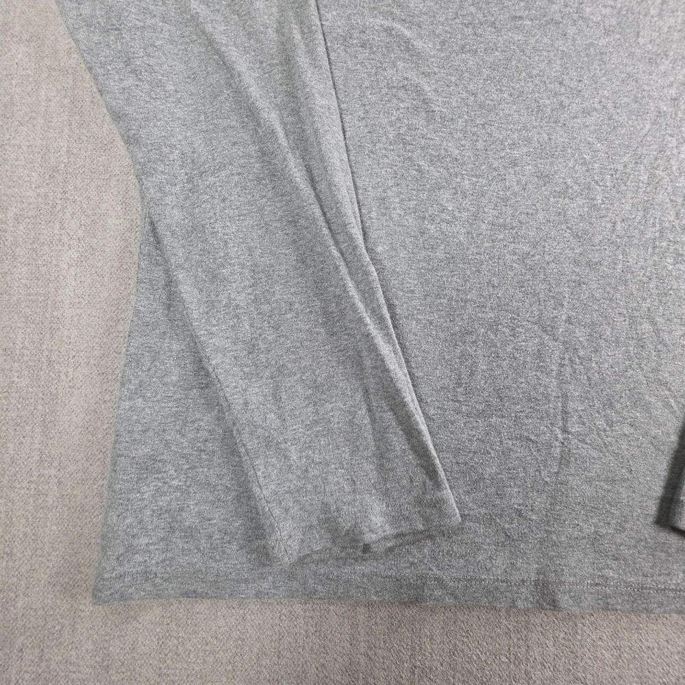 Lands' End T-Shirt Womens XL Gray Long Sleeve 100% Cotton Crew Neck Basic Tee - Picture 16 of 16